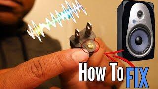 HOW TO STOP THAT STUDIO MONITOR SPEAKER BUZZ SOUND FOR FREE