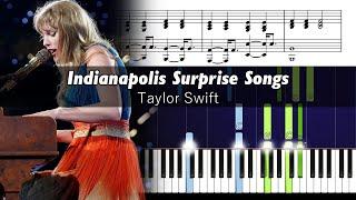 Taylor Swift - Indianapolis Surprise Songs - Accurate Piano Tutorial with Sheet Music