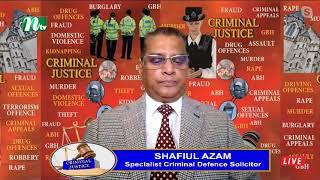 Solicitor Shafiul Azam, Azam & Co. Solicitors- Host, Criminal Justice TV show  06102024