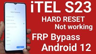 Itel S23  Hard Reset Not Work iTel S23 Format & Frp Bypass Unlock Tool 2024 New