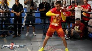 Vasyl Lomachenko's FULL shadow boxing workout - Lomachenko vs. Marriaga video