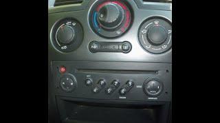 Renault Megane II Radio Fix/Reboot After Battery Replace or Power Out - Enter Code with no Display!