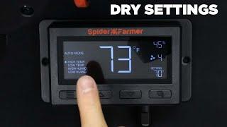 How to Dry Cannabis in a Tent - Best Settings - Prioritizing Humidity - Spider Farmer Controller