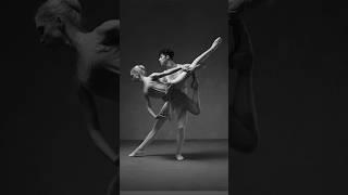  Model poses for photoshoot Ballet. Model Anna and Artem