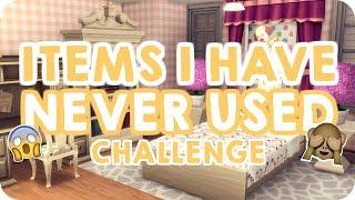 ITEMS I'VE NEVER USED CHALLENGE | Sims 4 House Building