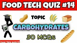 Carbohydrates important MCQs | Food Chemistry & Nutrition MCQs | FSSAI CFSO & TO | TN MRB FSO