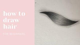 Super easy HAIR DRAWING TUTORIAL for BEGINNERS