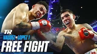 Watch Oscar Valdez And Adam Lopez Exchange Knockdowns | FREE FIGHT