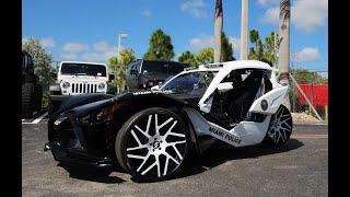 Avorza Polaris Slingshot Police Car done for the Miami Police Dept by Alex Vega at The Auto Firm