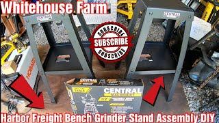 Harbor Freight Bench Grinder Stand Assembly DIY!