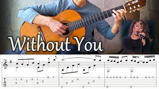 Without You - Fingerstyle Guitar | TAB