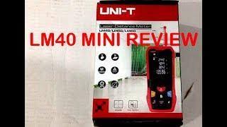 UNI-T LM40 Laser Distance Meter - Mini Review, Usage Tips With Examples