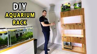 DIY Aquarium Rack build for 10 gallon shrimp tanks. Part 2