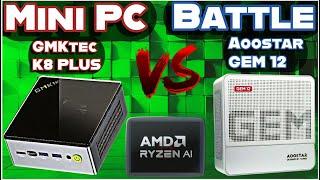 GMKtec K8 Plus VS Aoostar GEM 12  Mini PC Battle