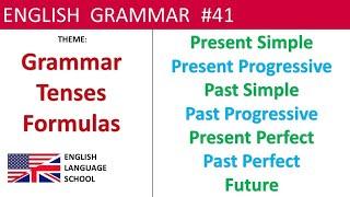 Grammar Tenses Formulas