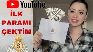 Youtube'dan ilk paramı çektim | Para kazanmak için ne yapmak gerekiyor | First money from youtube.