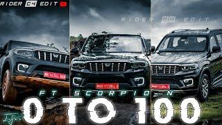 0 TO 100 FT. SCORPIO NEDIT|Attitude status|Scorpio Status|Sidhu moose wala|4k status|RIDER 04 EDIT