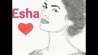 esha gupta sketch