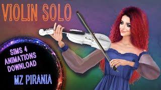 VIOLIN SOLO | Sims 4 Custom Animations | (Download)
