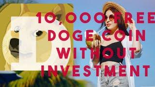 10,000 Free Doge Coin Without Investment | Doge Zone #freedogecoin  #makemoneyonline