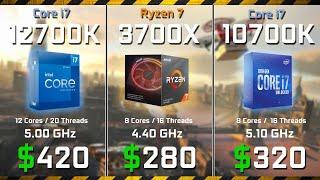 Intel Core i7-12700K vs. Ryzen 7 3700X vs. i7-10700K | Test in 10 Games & Rendering