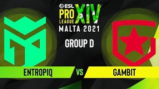 CS:GO - Gambit vs. Entropiq [Vertigo] Map 2 - ESL Pro League Season 14 - Group D