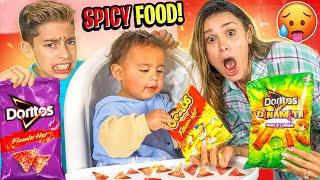 BABY Milan Eats SPICY FOOD for the FIRST TIME!! (Only 11 Months Old) | The Royalty Family