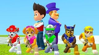 Paw patrol  Go Trick-or-Treating Rocky and Zuma Save Their Robot Friends Mayor | Papup Cartoon