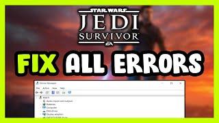 FIX STAR WARS Jedi: Survivor Crashing, Freezing, Not Launching, Stuck & Black Screen