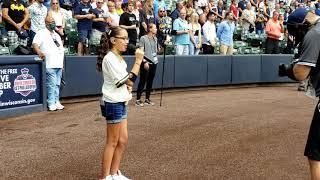 12 yr. old, Liamani NAILS the National Anthem!!! 