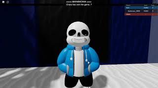 Roblox undertale sans vs chara game (game from my friend) neutral run sans showcase (gamepass)