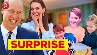 William’s OVER The Moon By Surprise Gift From Catherine And Their Children On His Special Day