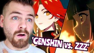 THIS ARE INCREDIBLE!!! | Genshin Impact "SUNSET" | ZZZ Hoshimi Miyabi Animated Short | REACTION!