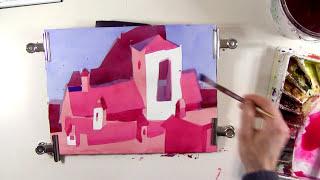 Take CONTROL Over Your Watercolor COMPOSITION with Modeling. Watercolor demo by Daniel Novotny