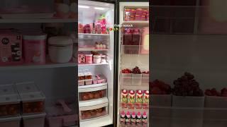 girl’s PINK fridge restock #asmr #restock #fridge #shorts #pink #gorltalk #thatgirl