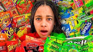 Cali Does SOUR CANDY vs SWEET CANDY Challenge!