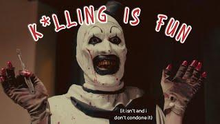 Art The Clown causing chaos cutely for just over 5 minutes straight  (Terrifier 1)