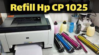 How to Refill ink HP CP1025 Toner Cartridge HP 126A color