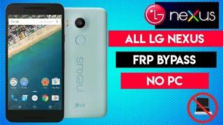 Lg Nexus 5x Frp Bypass 8.1.0 2022 | LG nexus 6P Google Account Remove || Without Pc NO TALKBACK