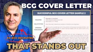 Ex-BCG Recruiter Reveals BCG Cover Letter Secrets | +FREE Cover Letter Templates Inside!