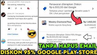 DIJAMIN 10000% WORK CARA MENGGANTI EMAIL PEMBAYARAN DI MLBB UNTUK DISKON 95 DARI GOOGLE PLAY STORE