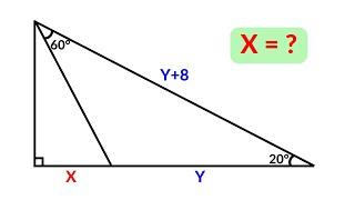 Find the length X | A Nice Geometry Problem | 2 Methods