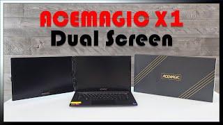 Acemagic X1 Dual Screen Laptop Unboxing & Review