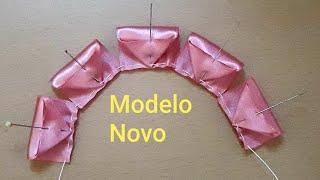 Modelo Novo aqui do canal dessa flor de fita de cetim