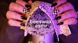 ASMR Scratchy Tapping on BEESWAX WRAP  No Talking