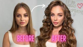 BIG VOLUME HAIR TUTORIAL  NATURAL SILKY STRAIGHT HAIR