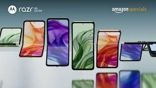 #MotorolaRazr50Ultra | 4” 165Hz External Display | At ₹5,000/mo | Know more on @AmazonInOfficial