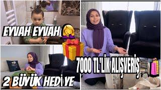 2 BÜYÜK HEDİYE  | 7000 TL’LİK ALIŞVERİŞ |  EYVAH EYVAAHH ‍️| GÜNLÜK VLOG 