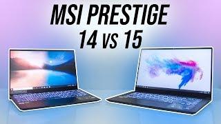 MSI Prestige 14 vs 15 Comparison - BIG Difference!