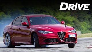 Alfa Romeo Giulia Quadrifoglio on road & track by DRIVE Magazine [English subs]